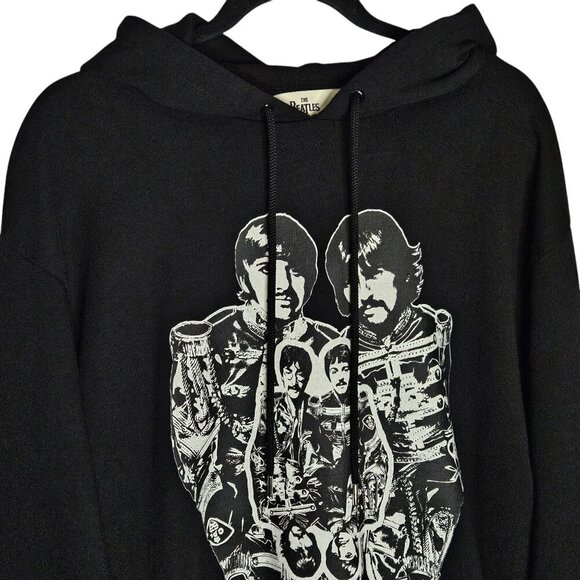 Stella McCartney Beatles Get Back‎ Sgt Pepper Black Print Hoodie Sweatshirt S - Picture 6 of 11